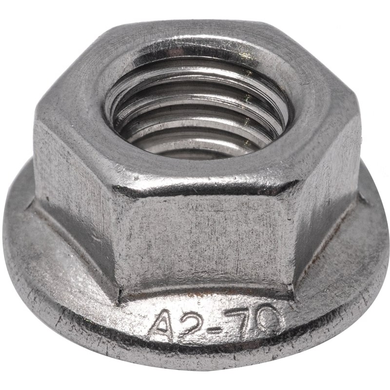 Гайка шестигранная с фланцем DIN 6923 М12 A2