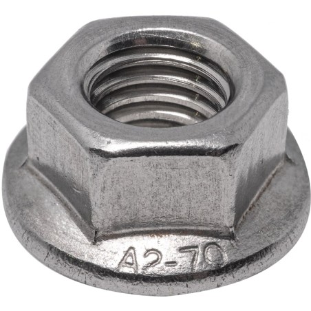 Гайка шестигранная с фланцем DIN 6923 М12 A2