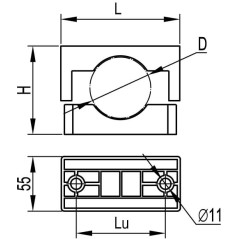 С-образный профиль 41х41, L300, толщ.2,0 мм