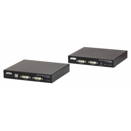 USB, DVI, КВМ-удлинитель c поддержкой Dual View и HDBaseT™ 2.0 (1920 x 1200 100 м)/ DVI Dual View HDBase T2.0 KVM Extender