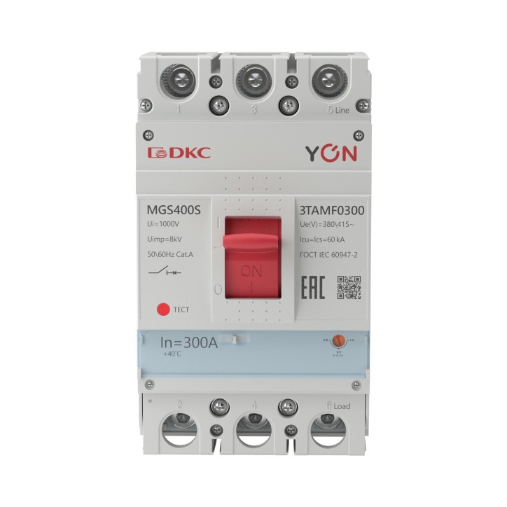 Выключатель автоматический YON MGS400 3P 240-300A 60kA