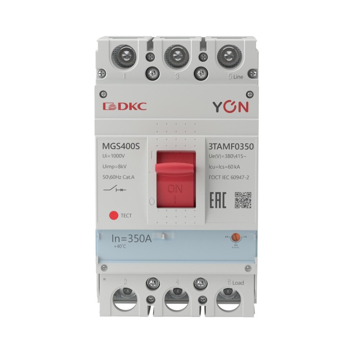 Выключатель автоматический YON MGS400 3P 280-350A 60kA