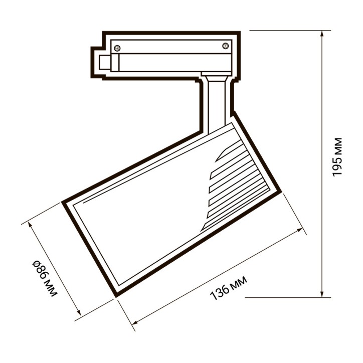 PTR 1732 32w 4000K 24° WH (белый) IP40 Jazzway