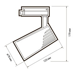 PTR 1725 25w 4000K 24° BL (чёрный) IP40 Jazzway