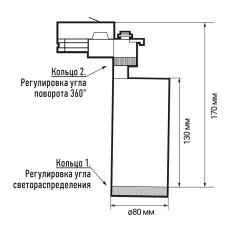 PTR 0728 ZOOM 28w 4000K 15-60° WH (белый) IP40 Jazzway