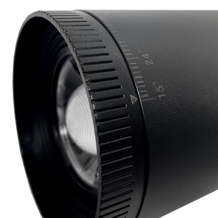 PTR 0728 ZOOM 28w 3000K 15-60° BL (чёрный) IP40 Jazzway