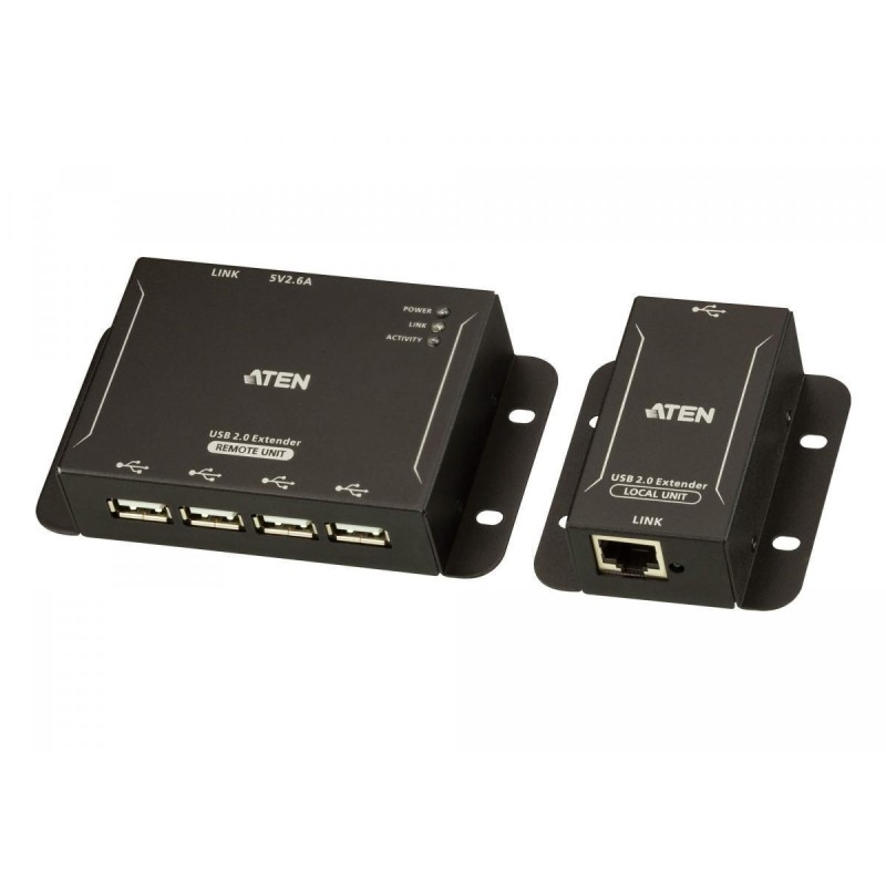 4-х портовый удлинитель, USB 2.0, 50 метр., CAT 5/ 4-Port USB 2.0 CAT 5 Extender (up to 50m)