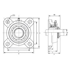 Подшипниковый узел UKF215 TECHNIX