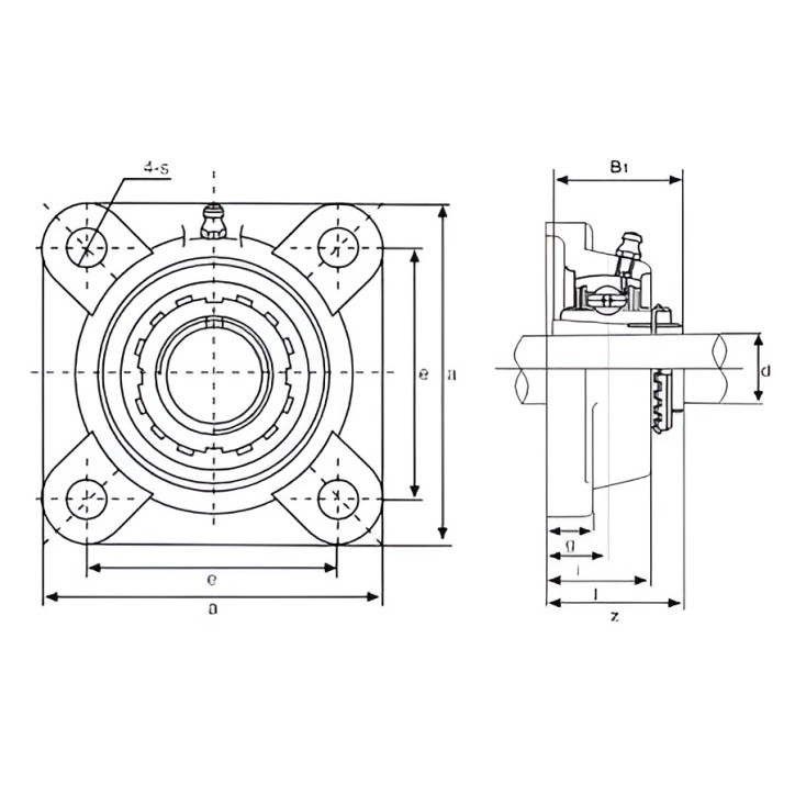 Подшипниковый узел UKF218 TECHNIX