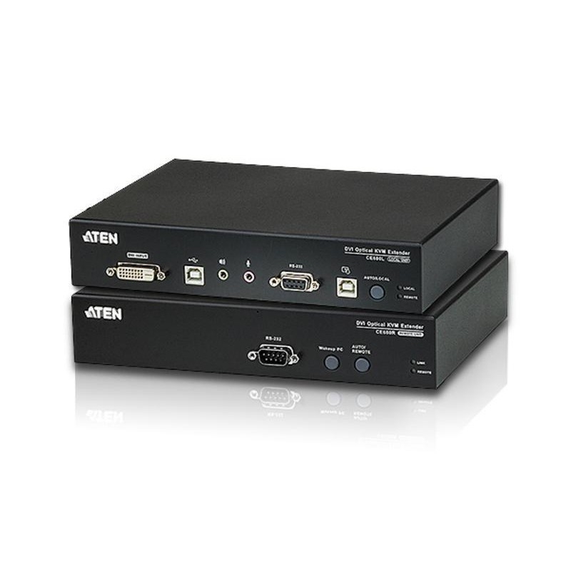 Удлинитель/extender, DVI-D+AUDIO+RS232, 20 км., 1xОптич.волокно одномод./singlemode 1310/1550нм, DVI-D+2xMINIJACK+DB9+LС+2xUSB А