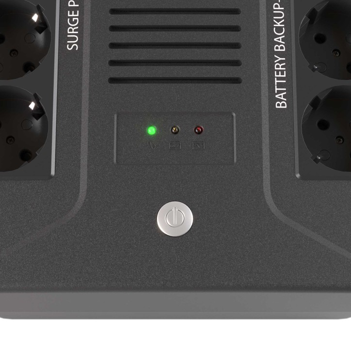 Источник бесперебойного питания line-interactive, Info PDU, 600 ВА/360 Вт, 1/1,8xSchuko, 1x7Aч Источник бесперебойного питания line-interactive, Info PDU, 600 ВА/360 Вт, 1/1,8xSchuko, 1x7Aч