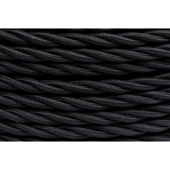 Ретро провод 2х1,5 Черный (матовый) 50м
