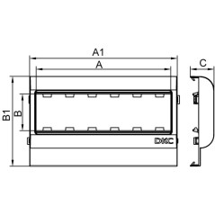 Крепление настенное TM для вертикального монтажа основание 150