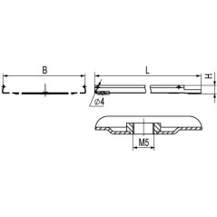 Заглушка для кабель-канала 50x20мм LM торцевая In-liner