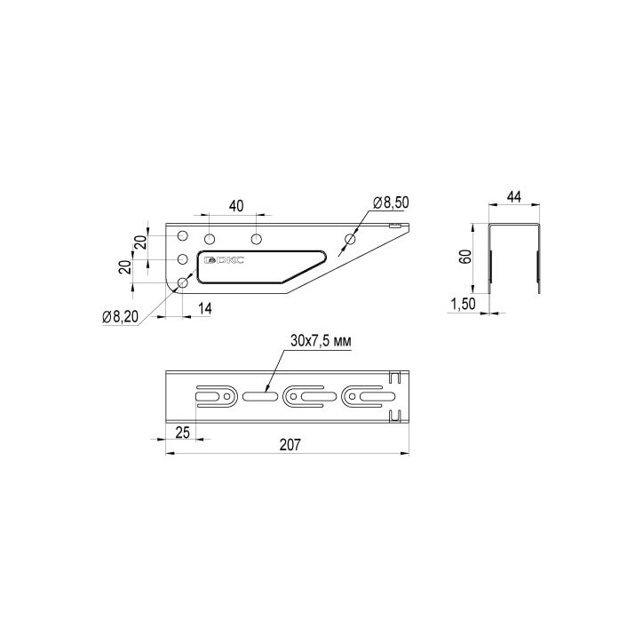 Угол внешний AEM 40x17 In-liner