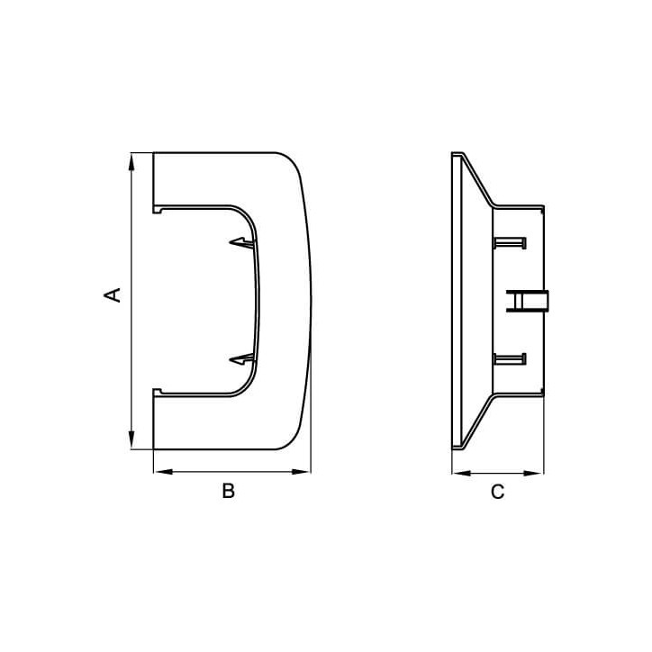 Угол внутренний 25x17 AIM In-liner