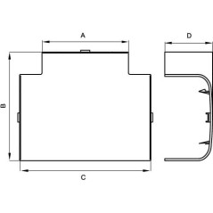 Угол внешний AEM 25x17 In-liner