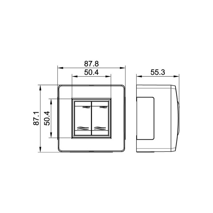 Угол горизонтальный 90 градусов 80x600 R-300