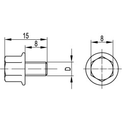 Угол плоский Т-образный 25x30 NTAN IN-Liner