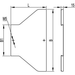 Муфта поворотная металлорукав-коробка DN 35 М40х1.5 наружная резьба