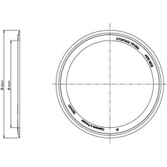 Кольцо резиновое уплотнительное для двустенной трубы D 110мм