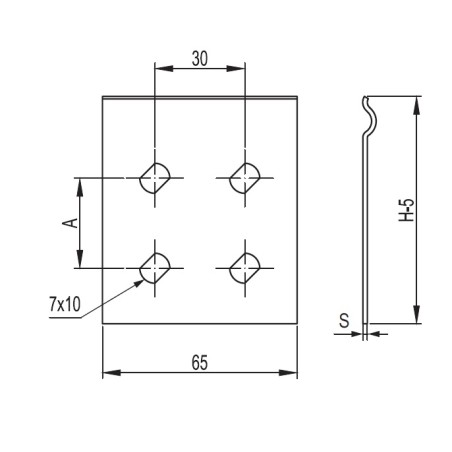 Держатель кабельный 32-38мм для крепления к профилю