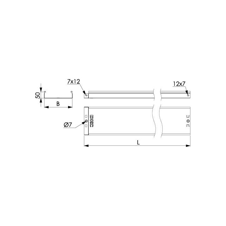 Лоток лестничный 400х80х3000 Стандарт