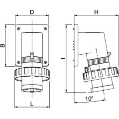 TA-GN 60x40 Короб с крышкой, с направляющими для установки разделителей