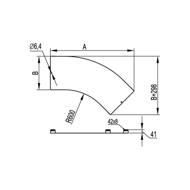 Кабель-канал 140x50 без крышки IN-liner FRONT