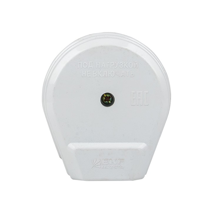 Разъем РШ-ВШ 32А 250В 2P+PE (СУ) пластиковый белый Simple