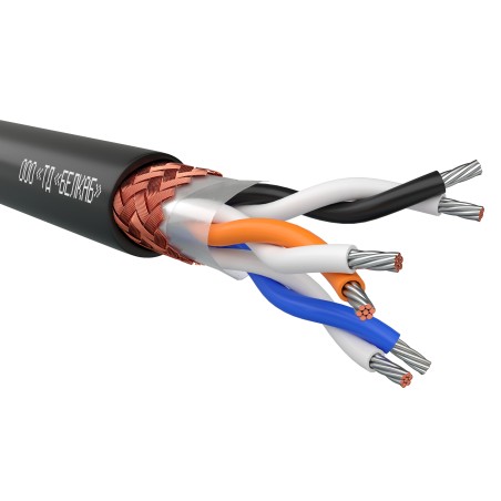Кабель монтажный МКЭШВнг(А)-LS 2*2*1.0 БЕЛКАБ RUS