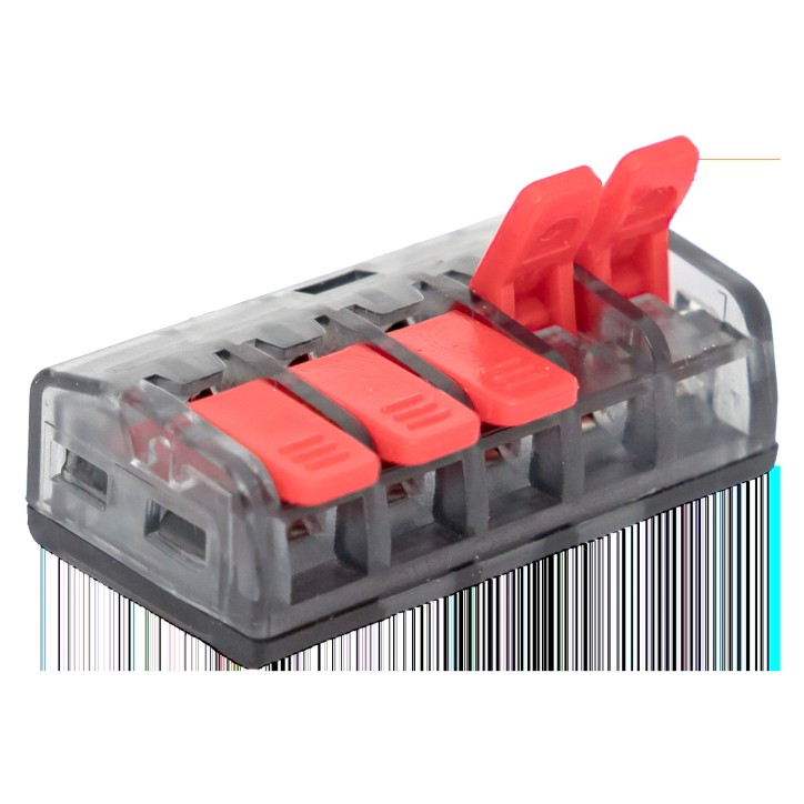 Клемма СМК 221-415 5 отверстий 0.2-4.0 мм2 (50 шт.) PROxima Клемма СМК 221-415 5 отверстий 0.2-4.0 мм2 (50 шт.) PROxima