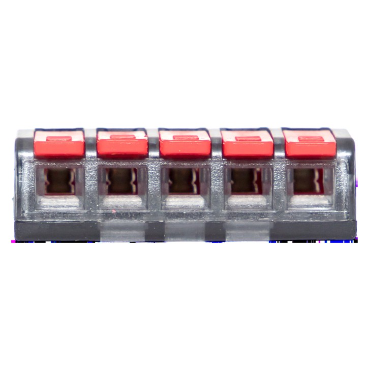 Клемма СМК 221-415 5 отверстий 0.2-4.0 мм2 (50 шт.) PROxima Клемма СМК 221-415 5 отверстий 0.2-4.0 мм2 (50 шт.) PROxima