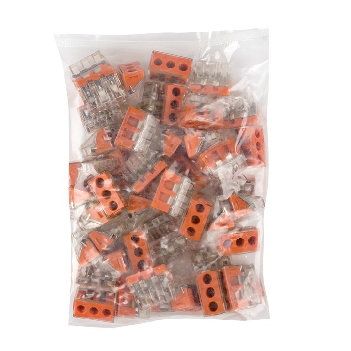 Клемма СМК 773-173 (с пастой) 3 отверстия 2.5-6.0мм2 (уп.50шт.) PROxima