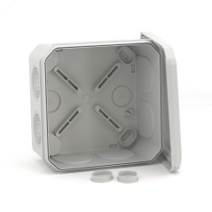 Коробка распределительная с кабельными вводами IP55 100х100х50мм (розница)
