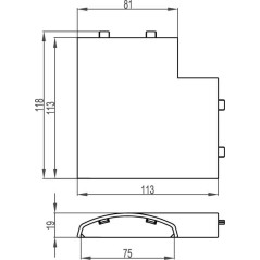 Коробка ответвит. с кабельными вводами, IP55, 100х100х50мм (розница)