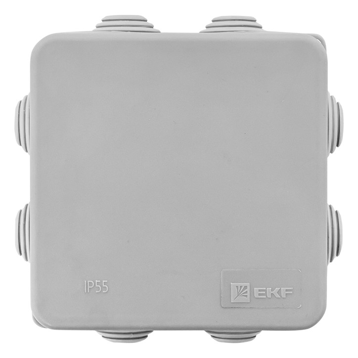 Коробка распределительная КМР-030-031 с крышкой (85х85х40) для прямого монтажа 8 мембр. вводов серая Коробка распределительная КМР-030-031 с крышкой (85х85х40) для прямого монтажа 8 мембр. вводов серая