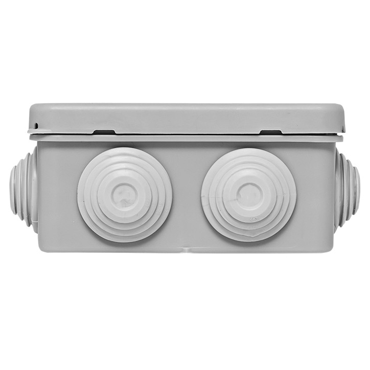 Коробка распределительная КМР-030-031 с крышкой (85х85х40) для прямого монтажа 8 мембр. вводов серая Коробка распределительная КМР-030-031 с крышкой (85х85х40) для прямого монтажа 8 мембр. вводов серая