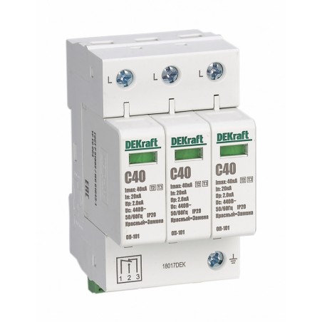 Ограничитель перенапряжения четырехполюсный ОП-101 4п 40кА С 420В