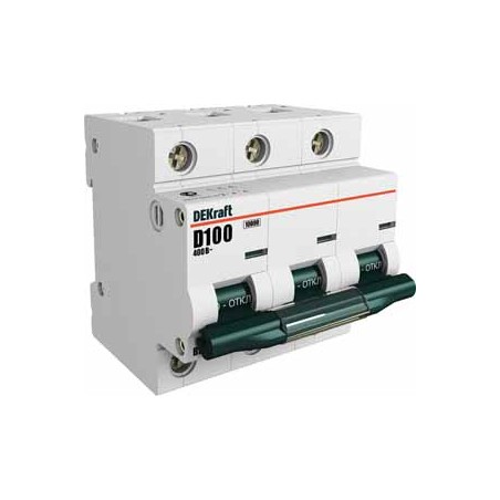 Выключатель автоматический трехполюсный 63А С ВА-201 10кА