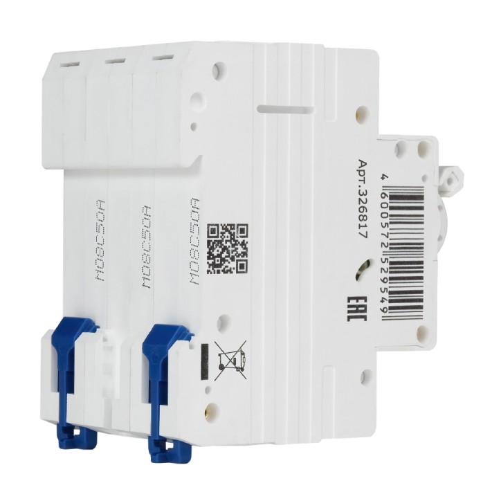 Выключатель автоматический трехполюсный 50А C 4,5кА AC OptiDin BM63-3C50-4,5-УХЛ3