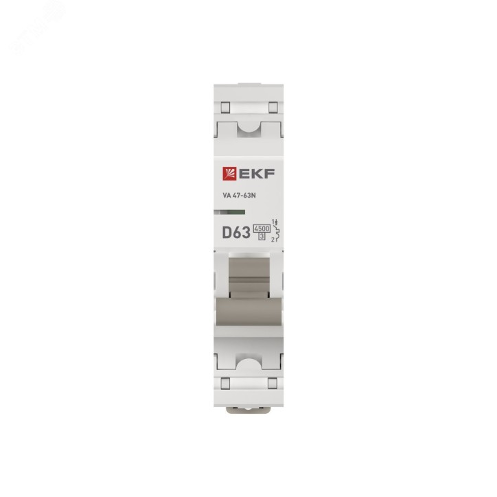 Автоматический выключатель 1P 63А (D) 4,5kA ВА 47-63N EKF PROxima