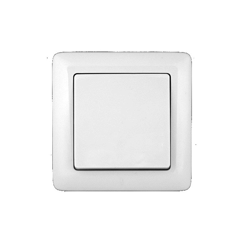 ХИТ Выключатель одноклавишный скрытый 250В 6А белый