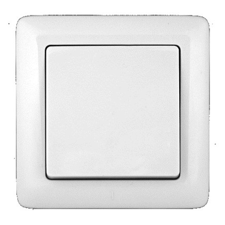 ХИТ Выключатель одноклавишный скрытый 250В 6А белый