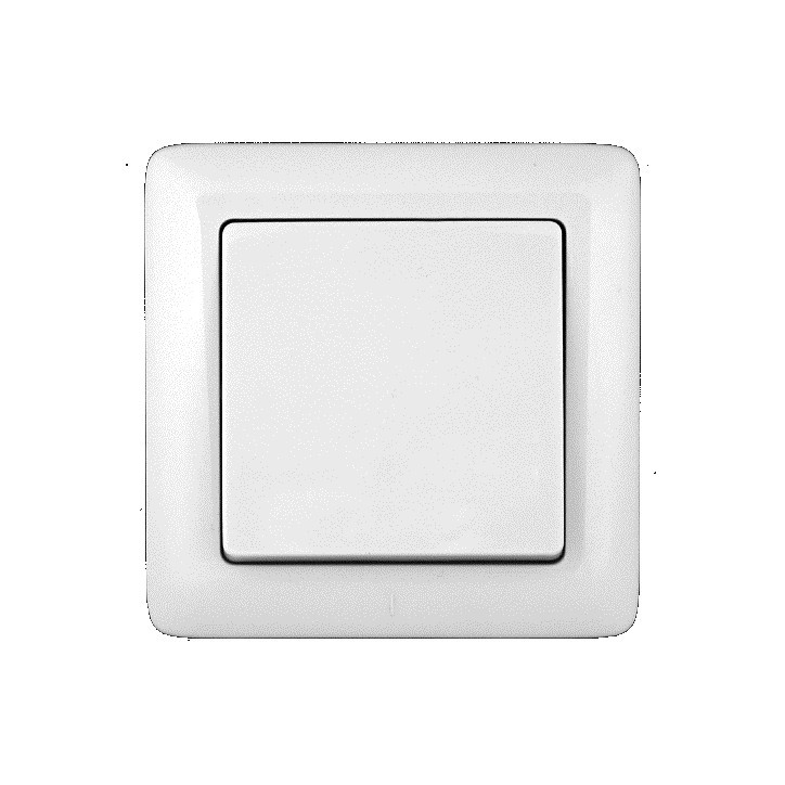 ХИТ Выключатель одноклавишный скрытый 250В 6А белый