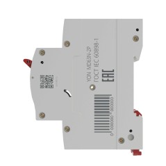 Выключатель автоматический двухполюсный 63А C 6кА MD63N-2PC63 DKC