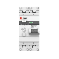 Дифференциальный автомат АД-32 (селективный) 1P+N 32А/100мА EKF PROxima