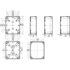 ПЛАСТ.КОРОБКА ABS 241x194x107