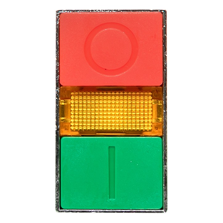 Кнопка LAY5-BW8465 I-O прямоугольная 230В NO+NC PROxima