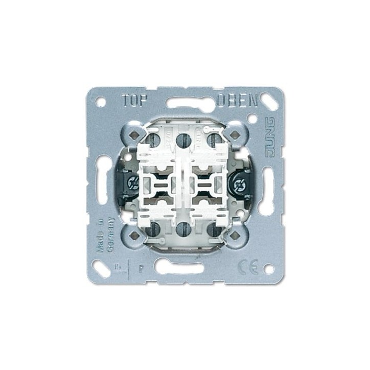 Переключатель самовозвратный 2-клавишный. (проходной) Механизм. 20A 250V